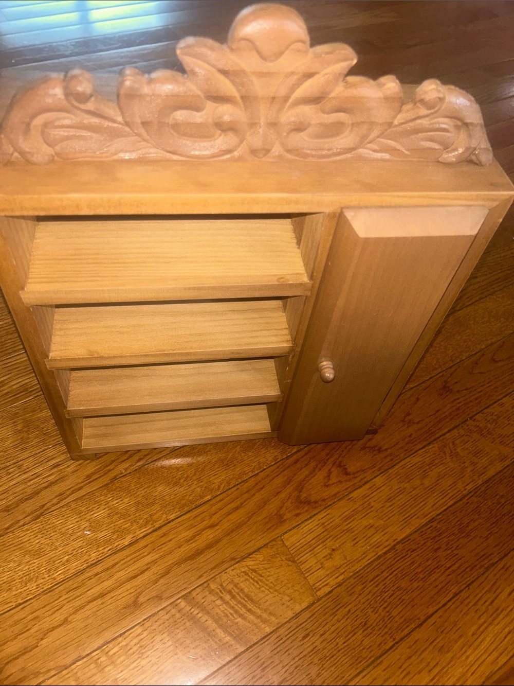 Ashland Wooden Wall Organizer in Light Brown